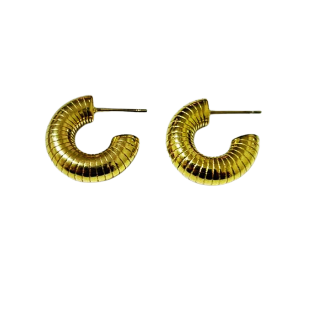 Aretes Hoops Chunky - E138