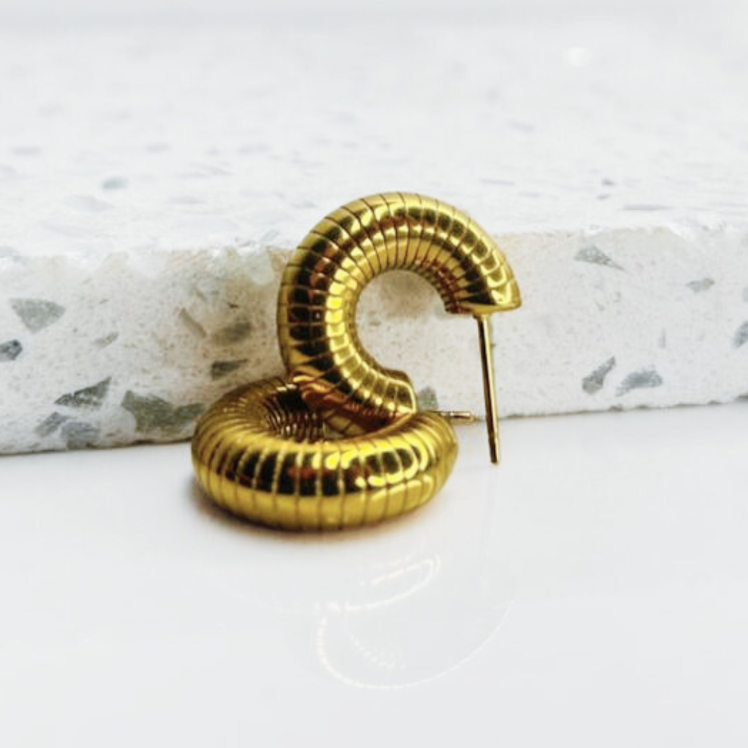 Aretes Hoops Chunky - E138