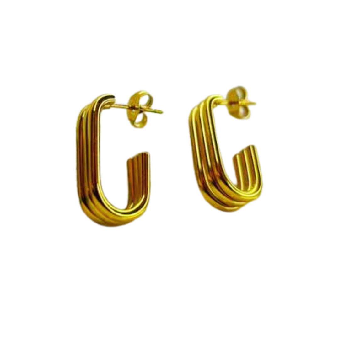 Aretes Hoops Doble - E295
