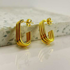 Aretes Hoops Doble - E295