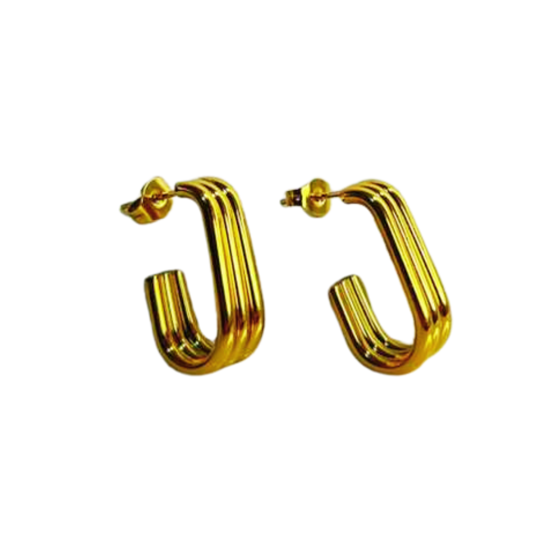 Aretes Hoops Doble - E295