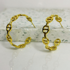Aretes Hoops + Textura - E299