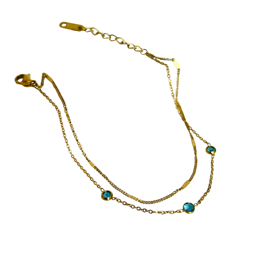 Pulsera  Brillo turquesa C-205