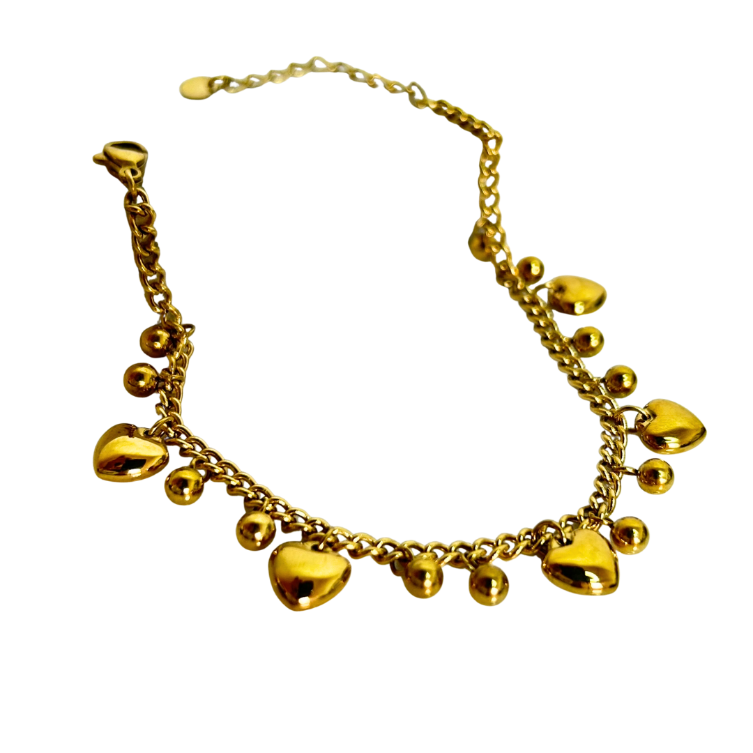 Pulsera  Chunky Chain Heart C-150