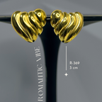 Aretes Heart + Textura - E369