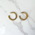 Aretes Hoops + Textura - E312