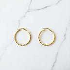 Aretes Hoops + Textura - E315