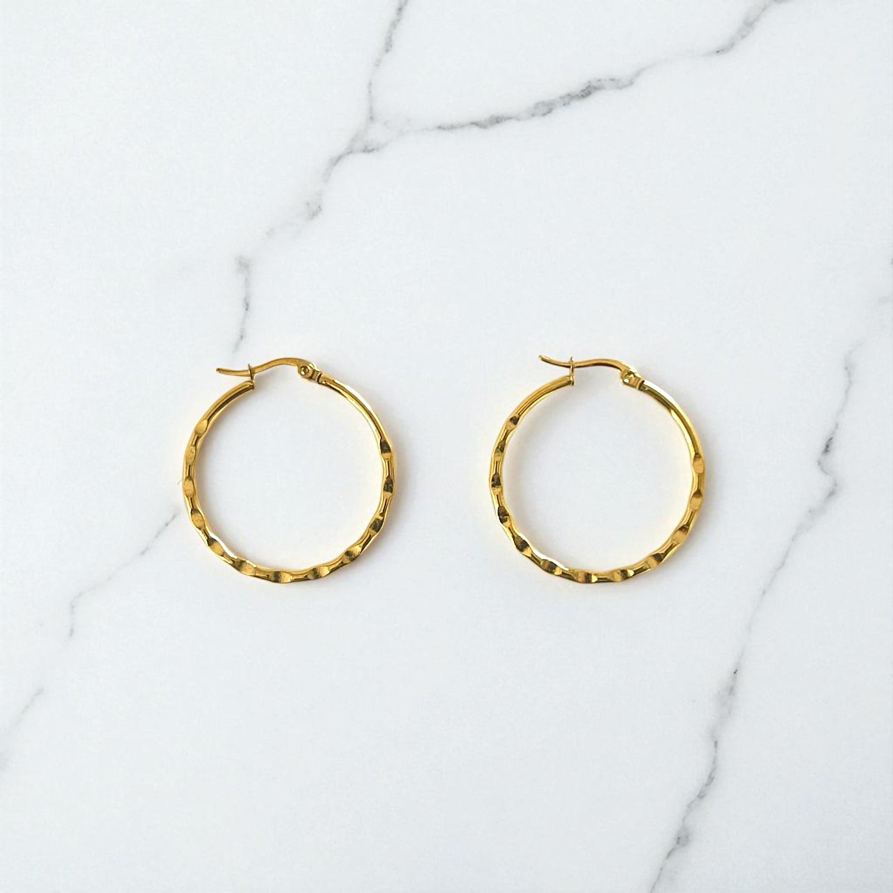 Aretes Hoops + Textura - E315