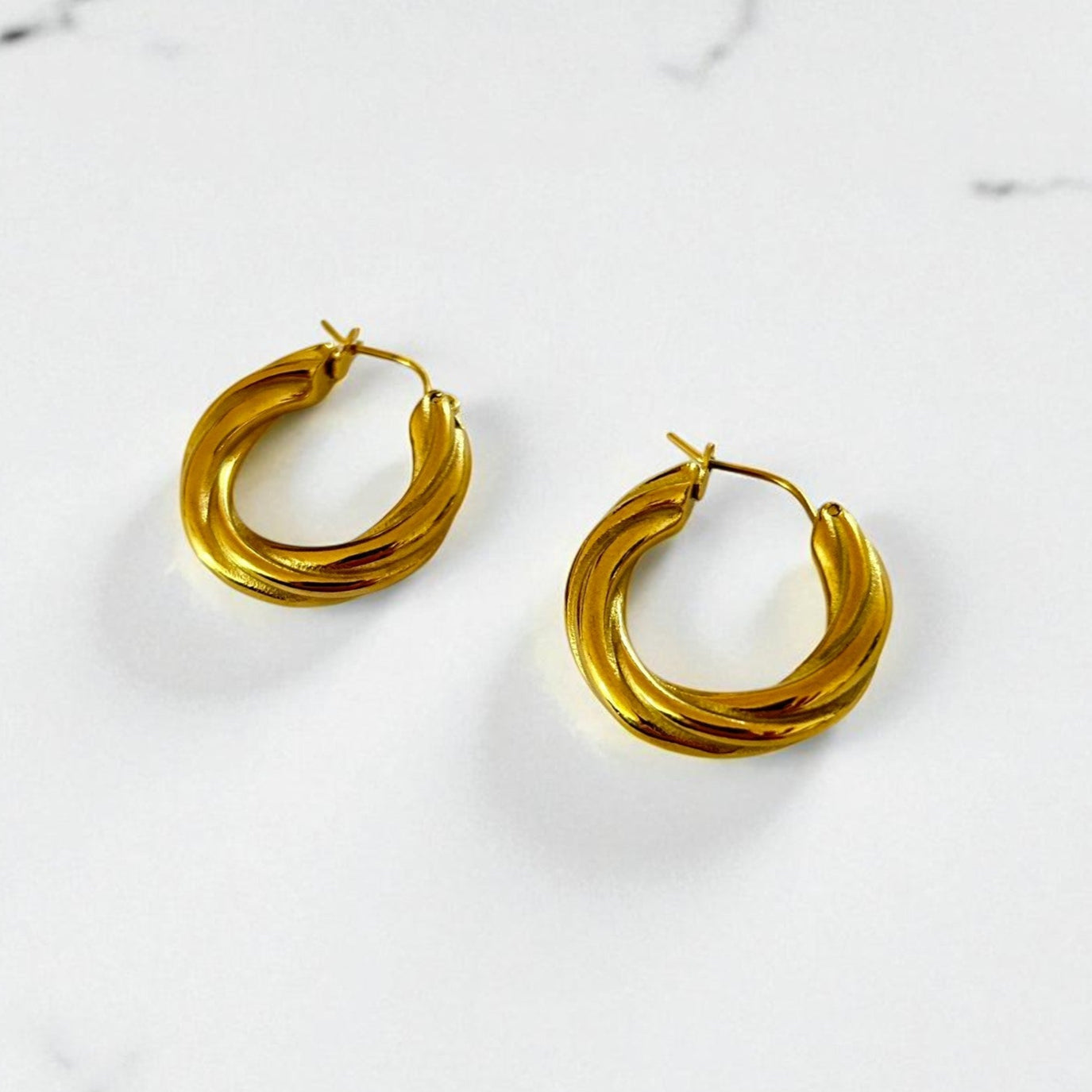 Aretes Hoops Trenzados - E488
