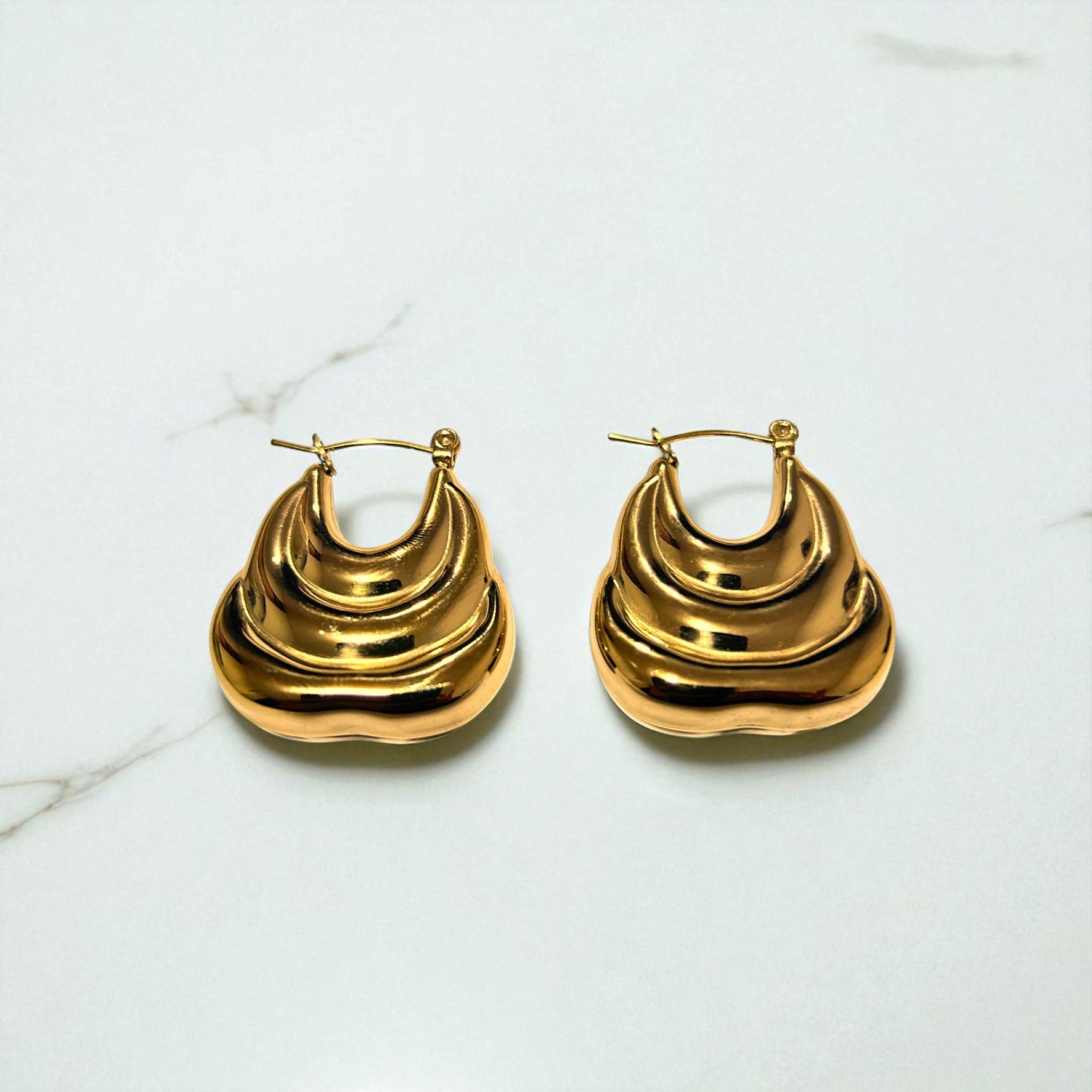 Aretes Hoops Chunky - E525