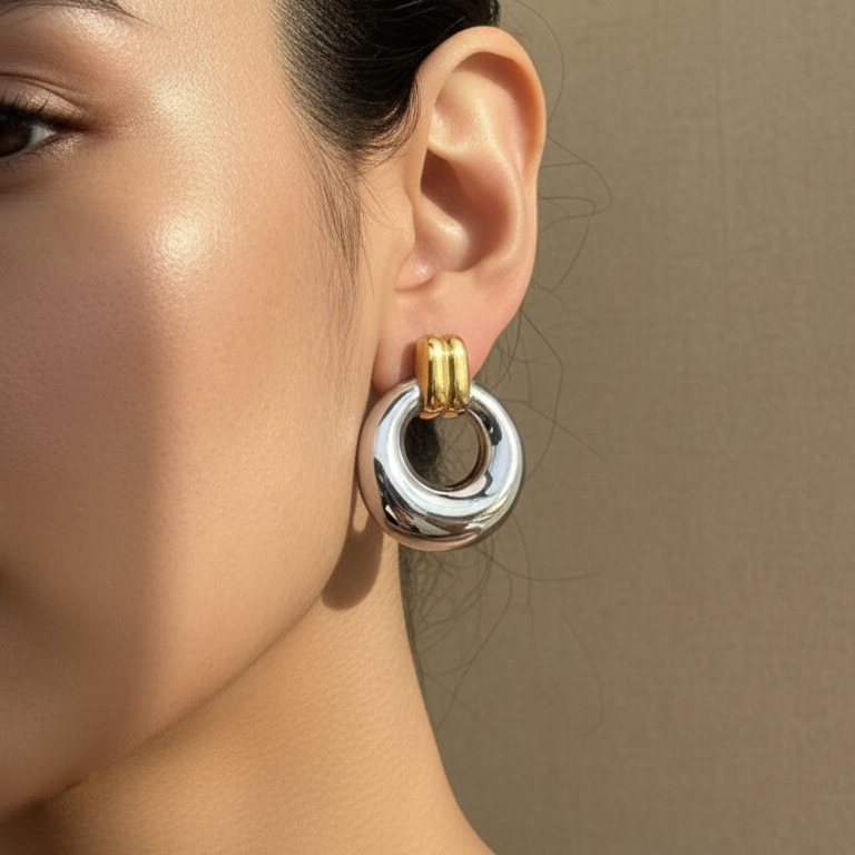 Aretes Dual Glow Chunky - E475