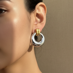 Aretes Dual Glow Chunky - E475