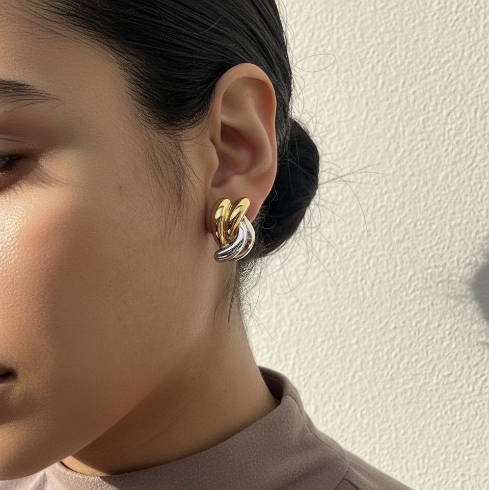 Aretes Dual Glow Chunky - E484