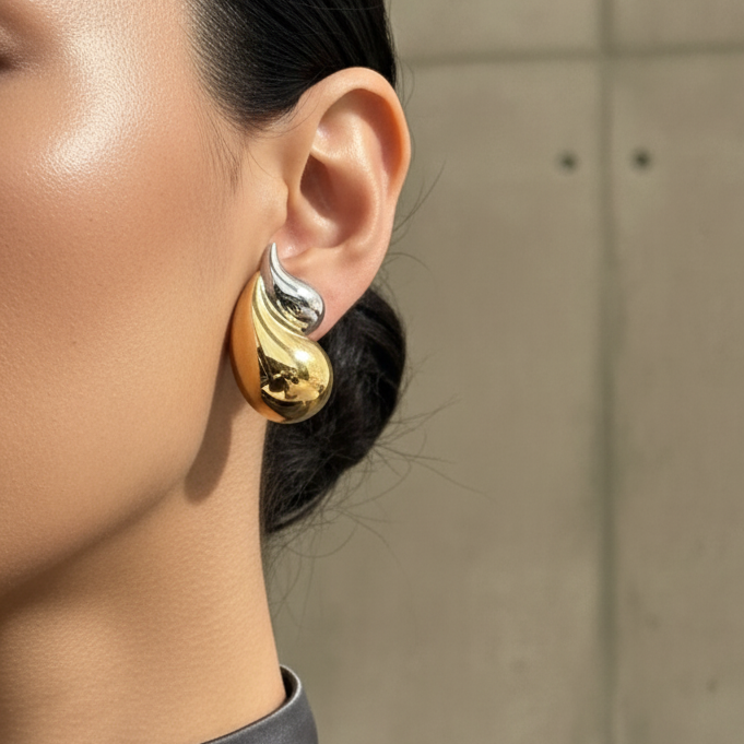 Aretes Dual Glow Chunky - E486