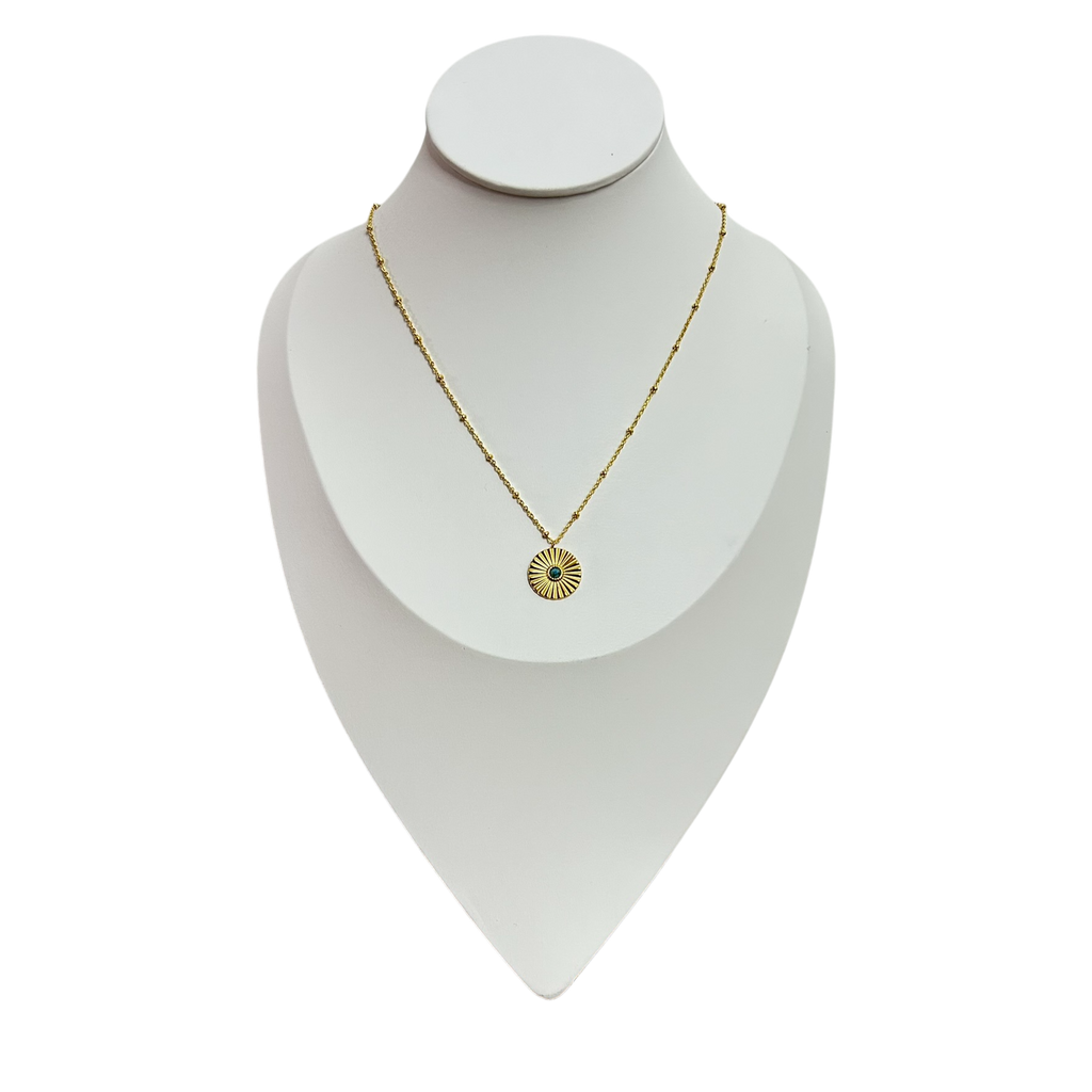 Collar Brillo Turquesa  - N318