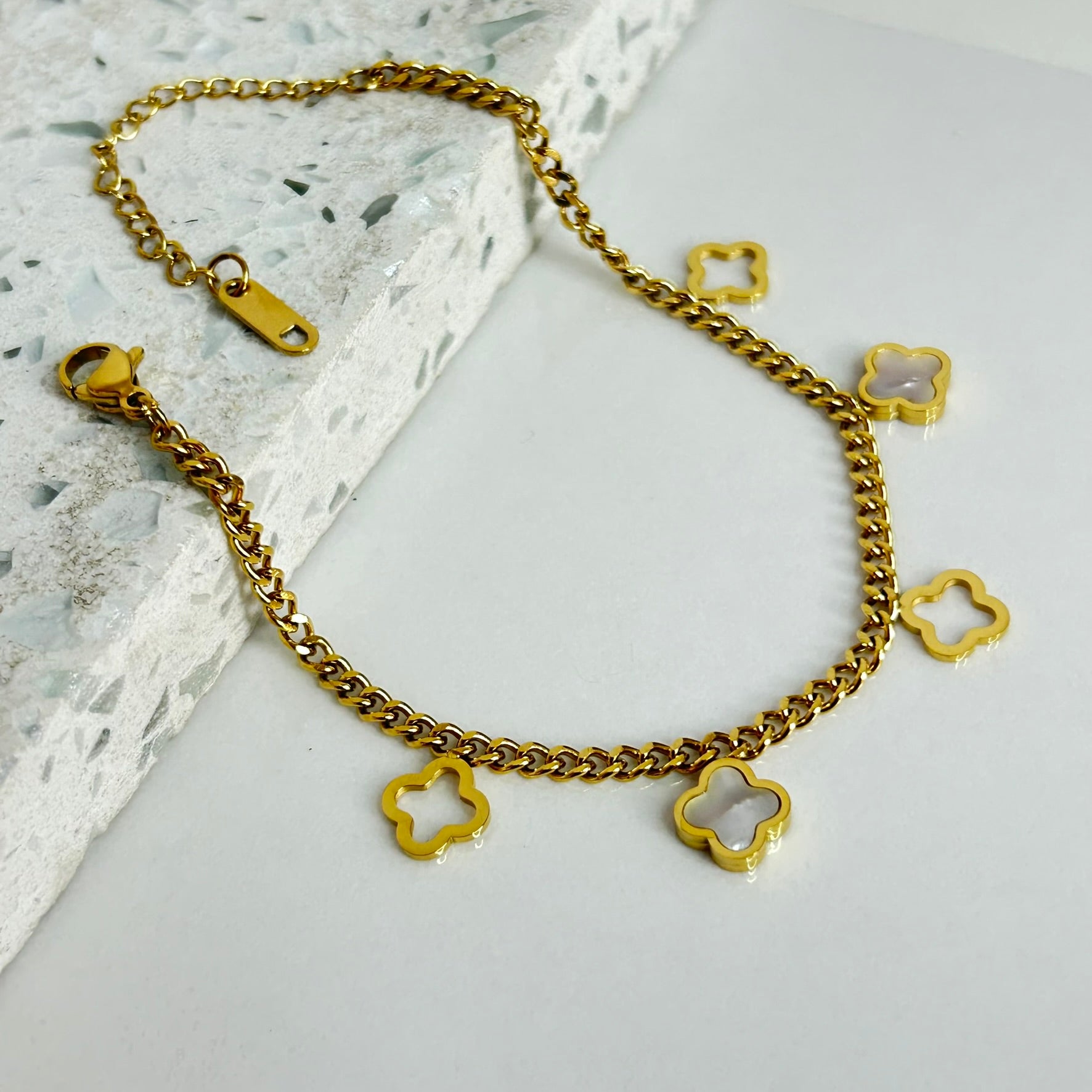 Pulsera Aura Nácar Chunky  C-171