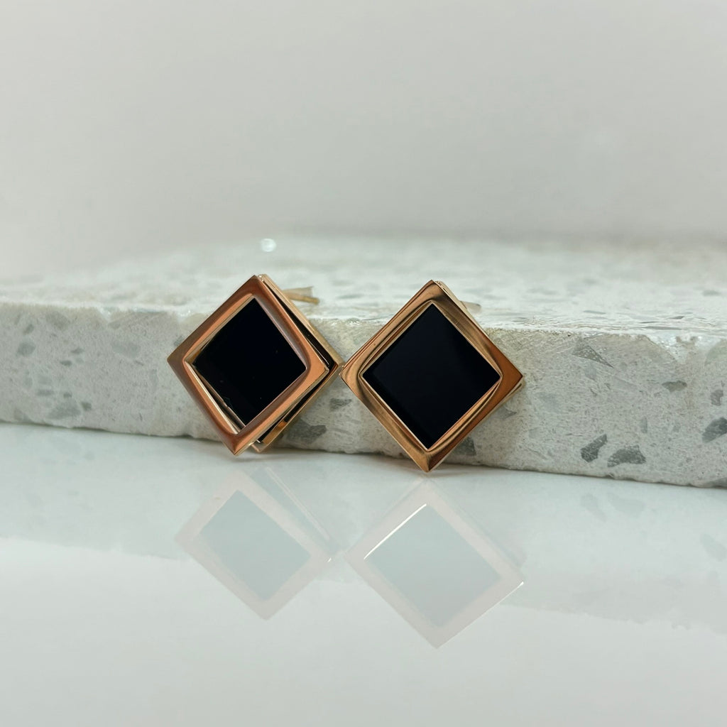 Aretes Gold Rose - E015