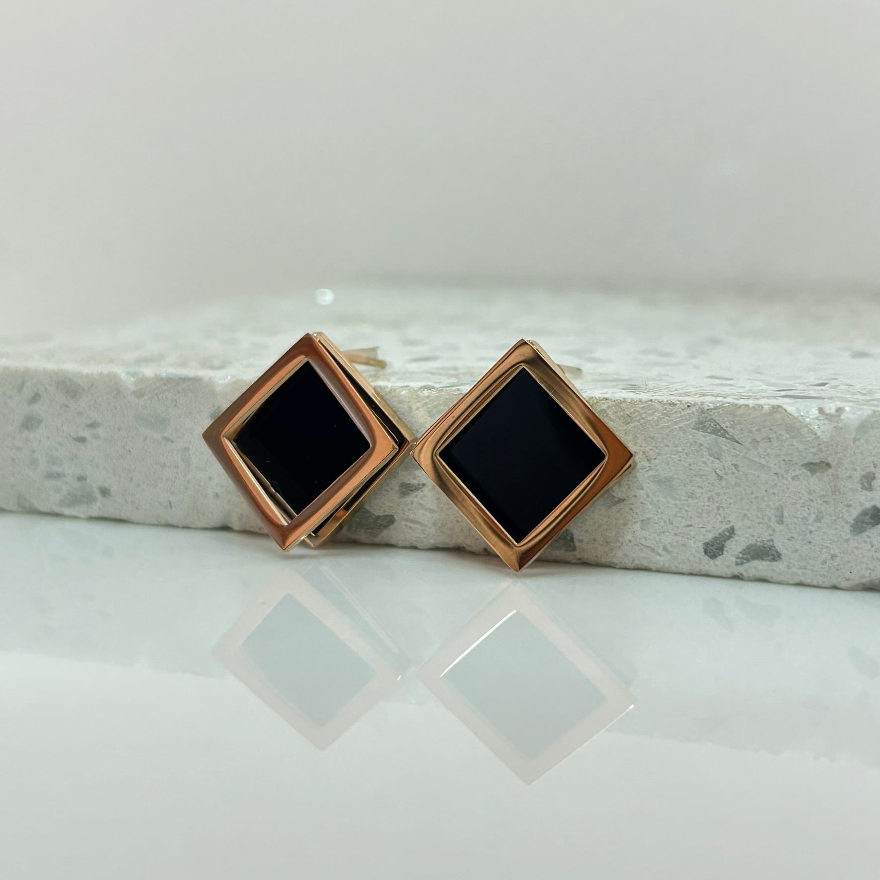 Aretes Gold Rose - E015