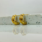 Aretes Hoops + Textura - E130