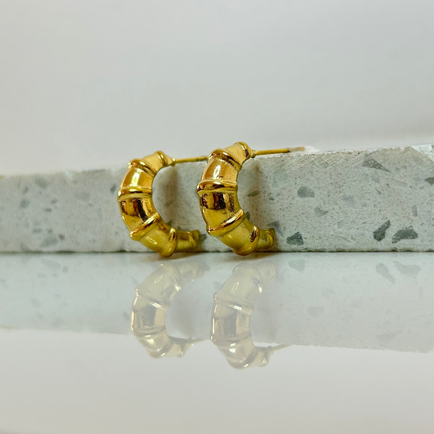 Aretes Hoops + Textura - E130