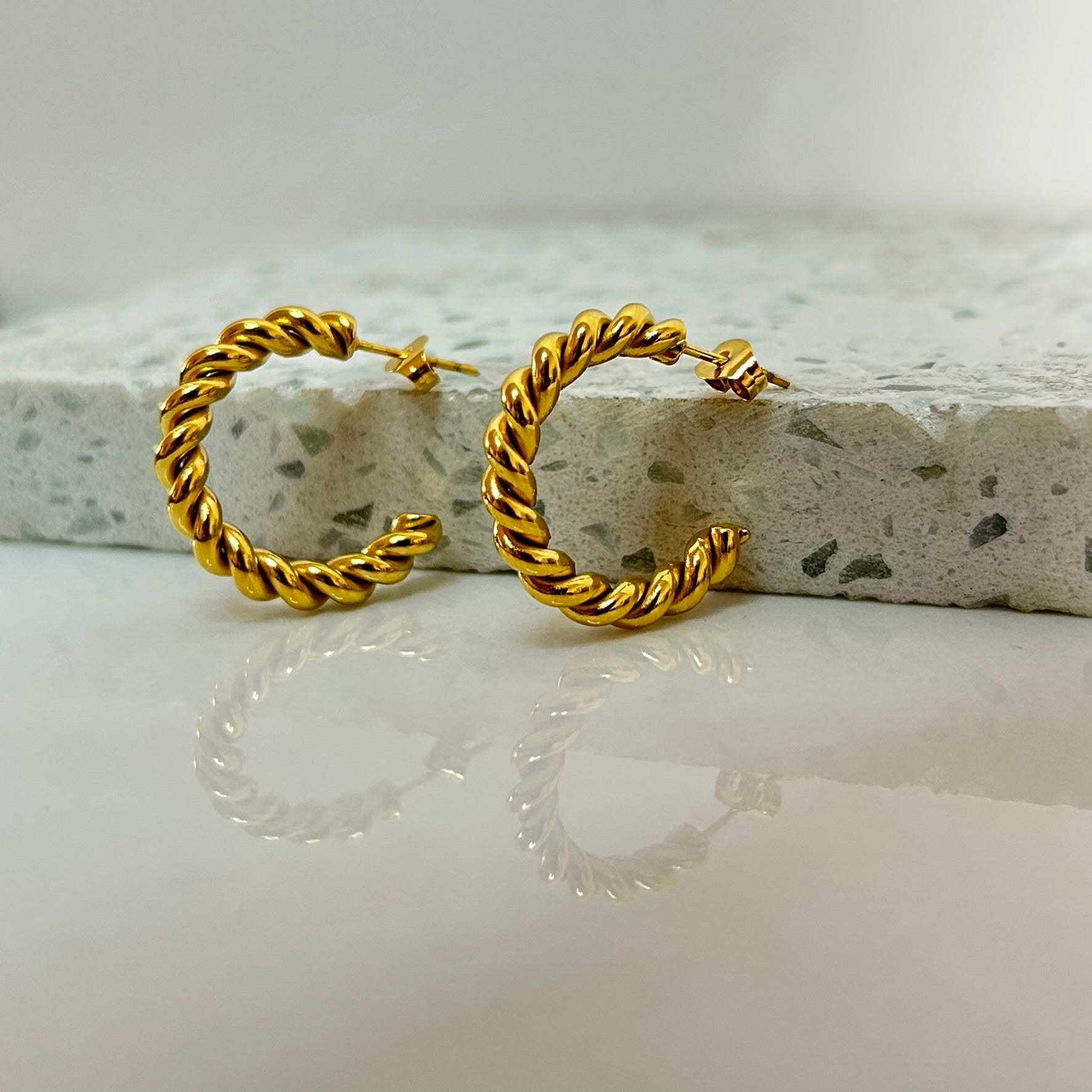 Aretes Hoops Trenzado - E134