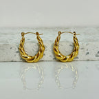 Aretes Hoops Trenzado - E137