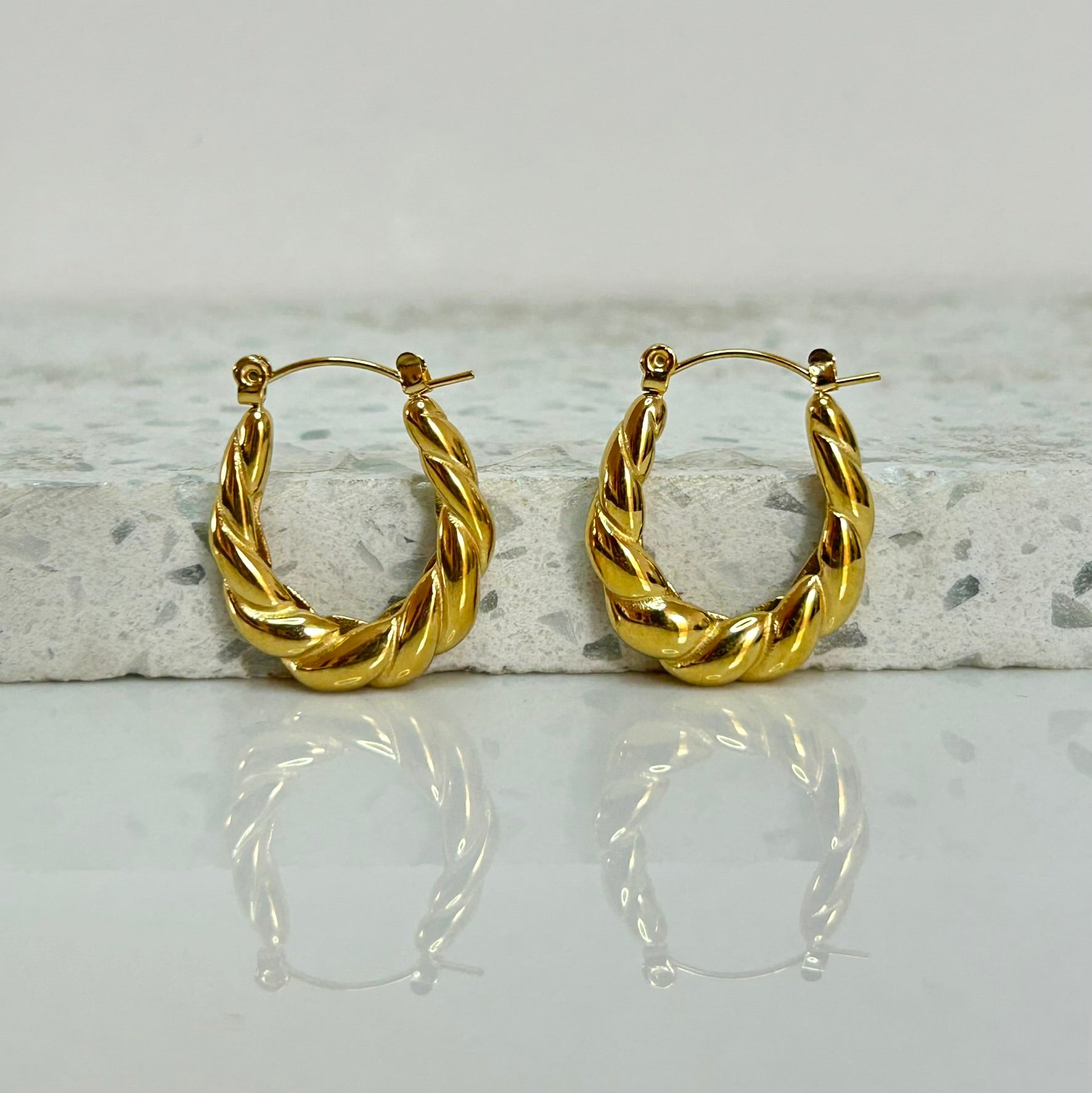 Aretes Hoops Trenzado - E137