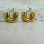 Aretes Hoops Chunky - E138