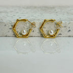 Aretes Hoops Perla Serena - E183