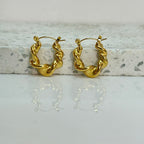 Aretes Hoops Trenzado - E189