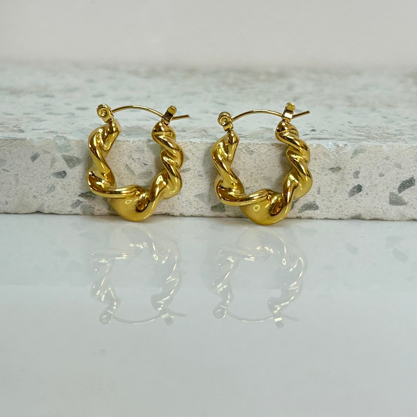Aretes Hoops Trenzado - E189