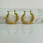 Aretes Hoops Trenzado - E190