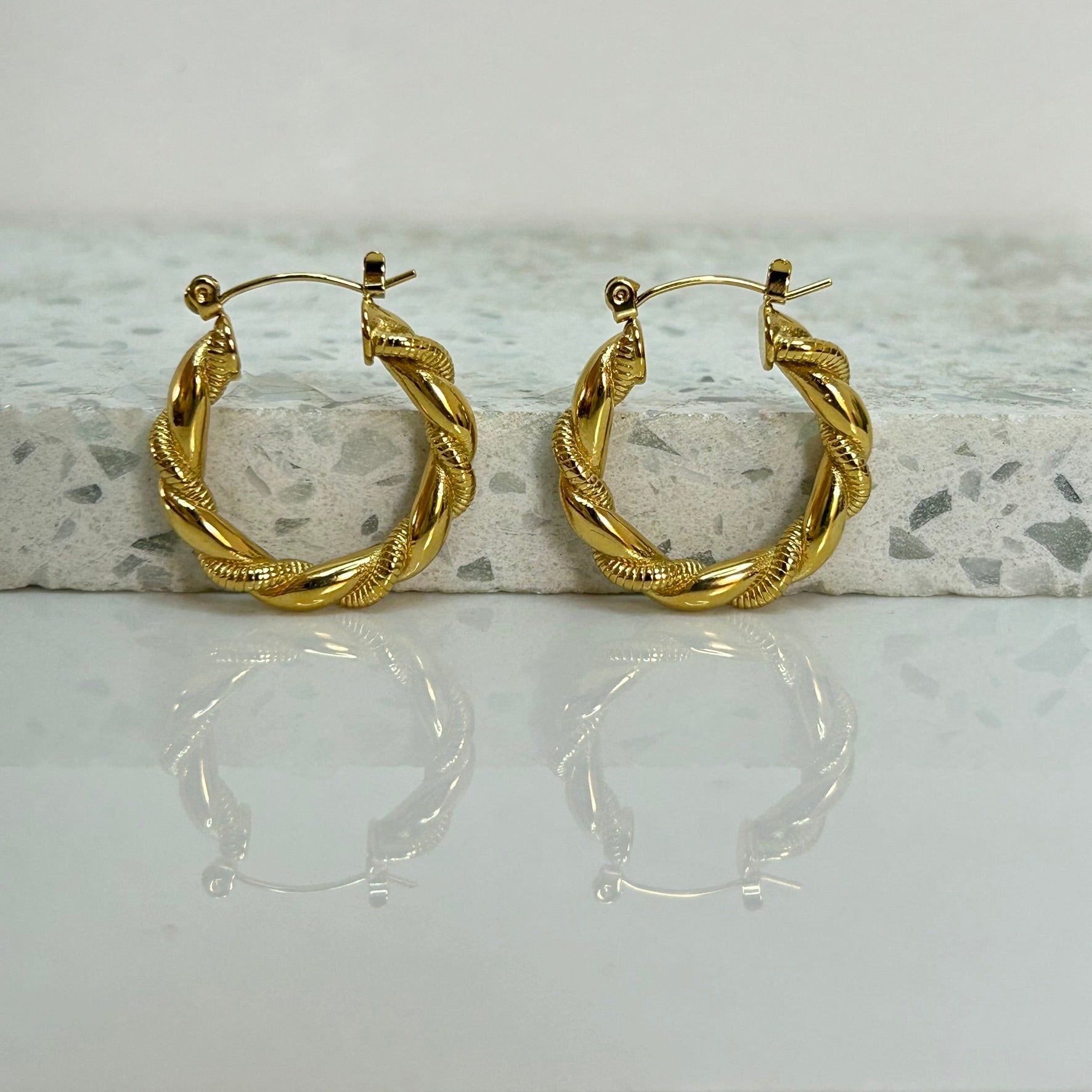 Aretes Hoops Trenzado - E190