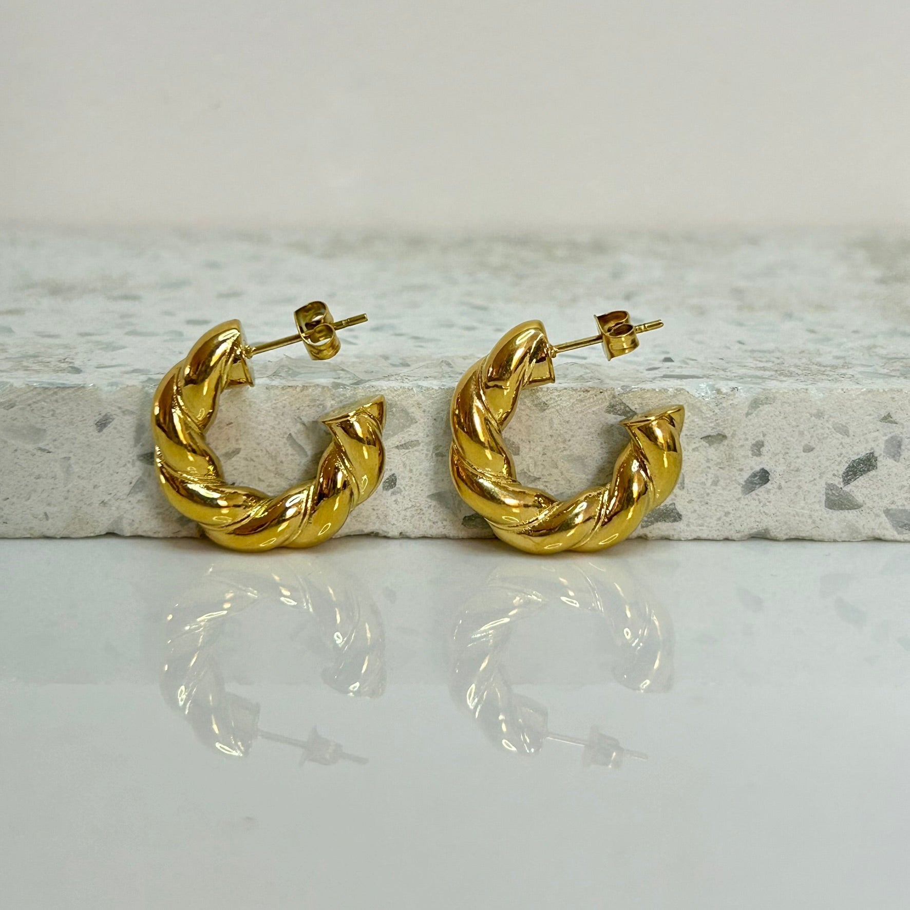 Aretes Hoops Trenzado - E191