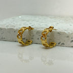 Aretes Hoops + Textura - E193