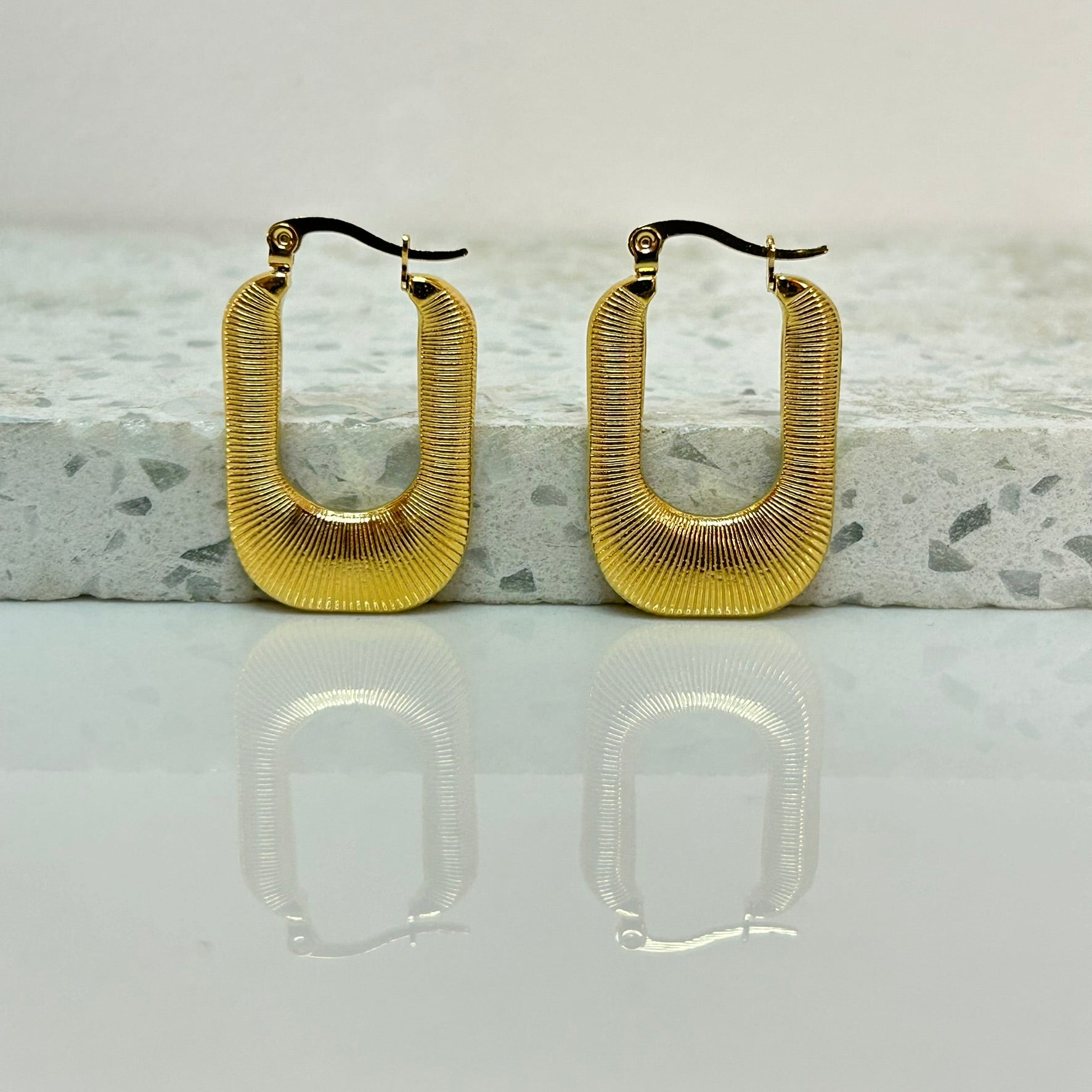 Aretes Hoops + Textura - E199