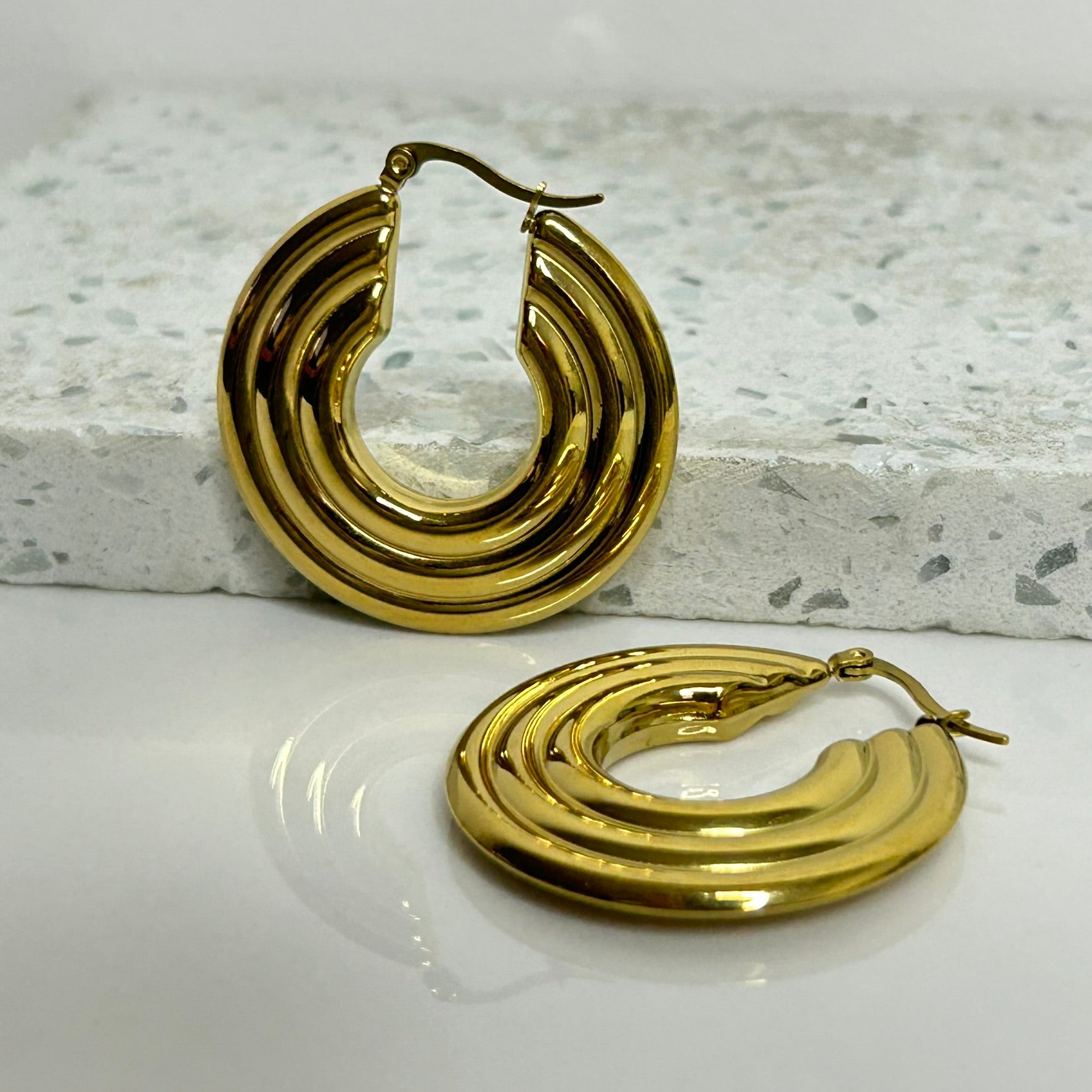Aretes Hoops Chunky - E289
