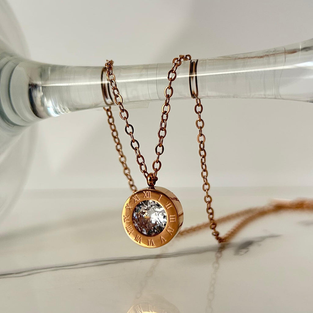 Collar Gold Rose - N014