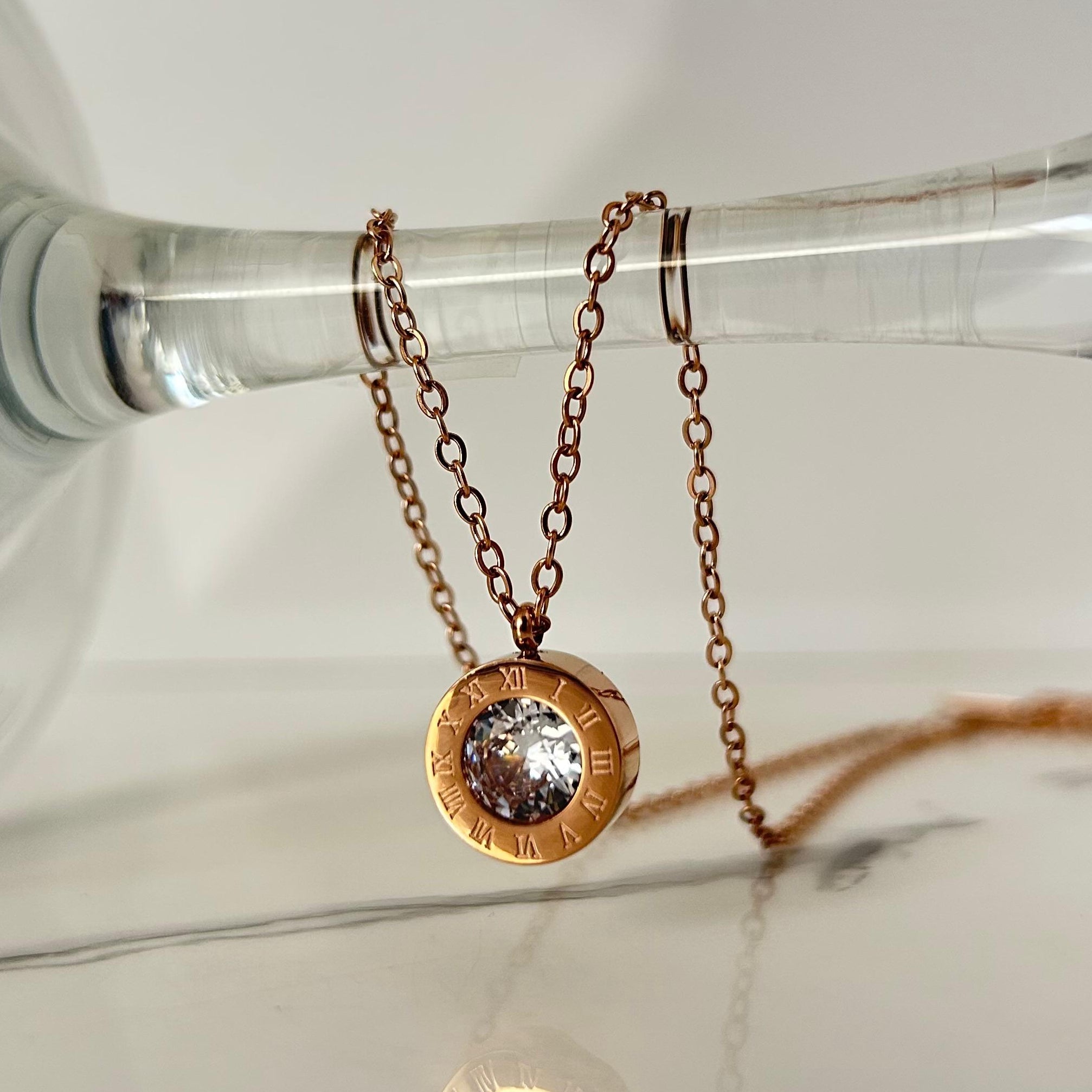 Collar Gold Rose - N014