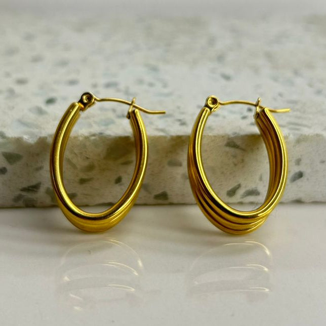 Aretes Hoops triple - E384